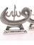 2'li Gümüş Allah Muhammed Vavlı Lafız Orta Boy Biblo 17CM-013 3