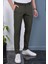 Erkek Haki Renk Italyan Kesim Slimfit Kumaş Pantolon 1