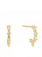 Gold Punk Stil Halka Küpe 1