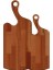Doğal Ahşap 2'li Kesim Sunum Peynir Tahtası LBKSP08 2