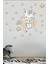 Ayda Yıldız Toplayan Sevimli Kedicik Çocuk Odası Sticker 3