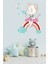 Gökkuşağı ve Sevimli Kedi Baloncuklar Temalı Çocuk Odası Sticker 5