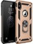 iPhone X / iPhone XS İçin Çift Katmanlı Halkalı Standlı ShockProof Kılıf (Yurt Dışından) 1