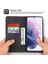 Samsung Galaxy S21 Plus 5G İçin Retro Deri Manyetik ShockProof Tpu Flip Standlı Kılıf (Yurt Dışından) 4