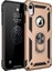 iPhone XR İçin Çift Katmanlı Halkalı Standlı ShockProof Kılıf (Yurt Dışından) 1