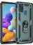 Samsung Galaxy A21S İçin Çift Katmanlı Halkalı Standlı Kılıf (Yurt Dışından) 1
