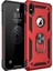 iPhone X / iPhone XS İçin Çift Katmanlı Halkalı Standlı ShockProof Kılıf (Yurt Dışından) 1