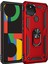 Google Pixel 5 İçin Çift Katmanlı Halkalı Standlı Kılıf (Yurt Dışından) 1
