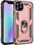 iPhone 11 Pro Max İçin Çift Katmanlı Halkalı Standlı ShockProof Kılıf (Yurt Dışından) 1