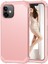 iPhone 12 Mini İçin Yumuşak Silikon Pc Bumper 3'ü 1 Arada ShockProof Korumalı Kılıf (Yurt Dışından) 1