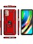Motorola Moto G9 Plus İçin Çift Katmanlı Halkalı Standlı Kılıf (Yurt Dışından) 2