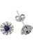 Safir Ve Pırlanta Taşlı Küpe 0404E0036 1
