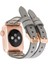 Apple Watch Uyumlu Kordon Ely Çift Tur Gri Deri Rst9 2