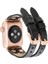 Apple Watch Uyumlu Kordon Ely Çift Tur Siyah Deri Rst1 2