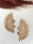 Nf s Butik Zirkon Taşlı Metal Güneş Küpe - Gold 3