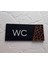 Black Pearl Serisi Wooden Wc Yönlendirme Tabelası 3