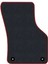Honda Civic Euro Hatchback 2003-2005 -5 Kapı Makyaj Siyah Halı Bordo Kenar Elipsler Topuk 2250 gr Paspas 3