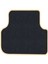 Honda Civic 2001-2006 Sedan Siyah Halı Bej Kenar Çapraz Çizgi Topuk 2250 gr Paspas 4