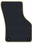 Honda Civic Ek 1996-2001 - Hatchback Siyah Halı Bej Kenar Baklava Topuk 2250 gr Paspas 3