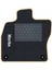 Renault Laguna 3 2007-2015 Siyah Halı Bej Kenar Petek Topuk 2250 gr Paspas 2
