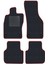 Honda Crv 2 2002-2006 Siyah Halı Bordo Kenar Baklava Topuk 2250 gr Paspas 1