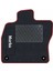 Honda Crv 2 2002-2006 Siyah Halı Bordo Kenar Baklava Topuk 2250 gr Paspas 2