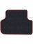Honda Jazz 1 2002-2008 Siyah Halı Bordo Kenar Baklava Topuk 2250 gr Paspas 4