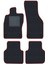 Honda Civic Euro Hatchback 2001- 2003 - 5 Kapı Siyah Halı Bordo Kenar Petek Topuk 2250 gr Paspas 1