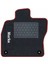 Honda Civic Fb-Fg 2012-2015 - Hatchback Siyah Halı Bordo Kenar Petek Topuk 2250 gr Paspas 2