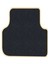 Renault Megane 3 Coupe 2009-2016 Siyah Halı Bej Kenar Petek Topuk 2250 gr Paspas 4