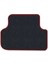 Renault Megane 2 2002-2008 Sedan Hatchback Siyah Halı Bordo Kenar Elipsler Topuk 2250 gr Paspas 4