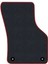 Renault Symbol 1 1999-2008 Siyah Halı Bordo Kenar Deri Petek Topuk 2250 gr Paspas 3