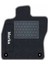 Renault Megane 1 Coupe 1996-2002 Siyah Halı Gri Kenar Petek Topuk 2250 gr Paspas 2