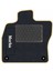 Honda Civic 2001-2006 Sedan Siyah Halı Bej Kenar Deri Petek Topuk 2250 gr Paspas 2