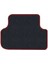 Honda Prelude 1996-2001 5.jen Siyah Halı Bordo Kenar Deri Petek Topuk 2250 gr Paspas 4
