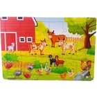Woodylife Eşli Çiftlik Hayvanları 35 Parça Puzzle Yapboz Eğitici Çocuk Oyuncak