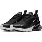 Nike Air Max 270 Unisex Spor Ayakkabı Siyah Renkli Nefes Alabilir Yapı ile Koşu ve Yürüyüş İçin İdeal