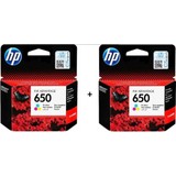 HP 650 Renkli 2'li Set Kartuş