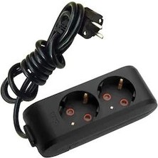 Viko Ikili Siyah Topraklı Grup Priz 3 M