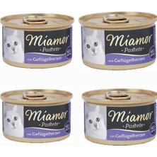 Miamor Pastete Yürekli Yetişkin Kedi Konservesi 85 gr 4'lu Paket