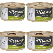 Miamor Pastete Tavşanlı Kedi Konservesi 85 gr 4'lu Paket