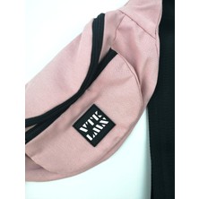 Vatkalimon Düz Pembe Omuz ve Bel Çantası