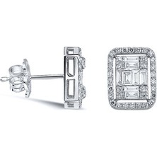 Engingold 1.06CT Pırlanta Baget Küpe