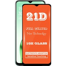 Kzy Oppo A31 Tam Kaplayan 21D Temperli Ekran Koruyucu Cam