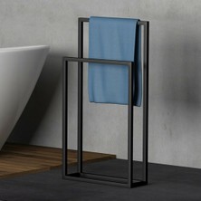 3Art Metal Havluluk - Çiftli El Havluluk - Metal Askılık - Metal Ayaklı Askı
