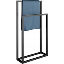 3Art Metal Havluluk - Çiftli El Havluluk - Metal Askılık - Metal Ayaklı Askı