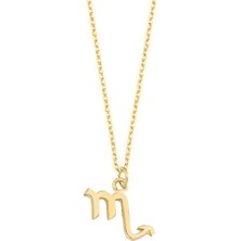 Engingold 14 Ayar Altın Akrep Burç Kolye