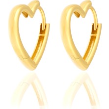 Milet Kuyumculuk 14 Ayar Altın Kalp Küpe