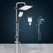 Dusche Duscheline Pera Krom Siyah – DM-3434 Takımı Seti