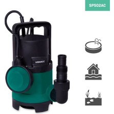 Vonroc Dalgıç Pompa 400W - 8000L/H | Kirli ve Temiz Su